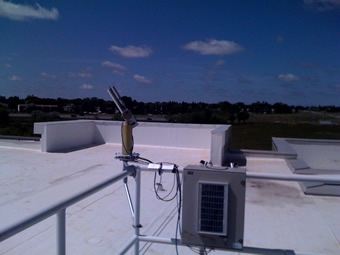 CIMEL installed on roof of Alberta Water and Environmental Science Building