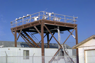 A view of the instrument platform. 