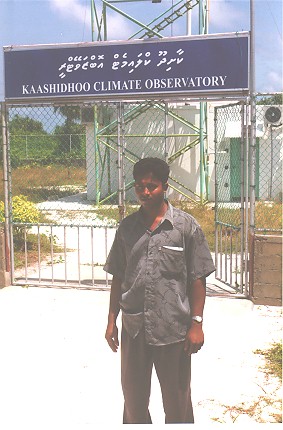 A picture of the site manager at the climate observatory