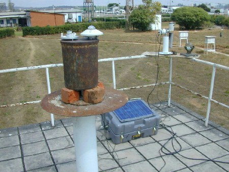 A view of the sun photometer in Ndola, Zambia