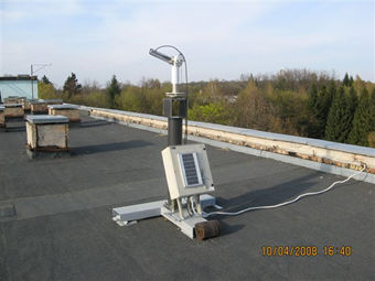 view of the sunphotometer from the South West.