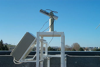Image of the sun photometer installed on the roof of IMAA-CNR's building, located about 7 km west of the center of the city of Potenza, in Southern Italy. 