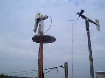 Photometer on the optical tower of the A.M. Obukhov Institute of Atmospheric Physics Russian Academy of Sciences.