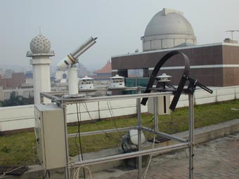 A view of the instrument site in the spring of 2002