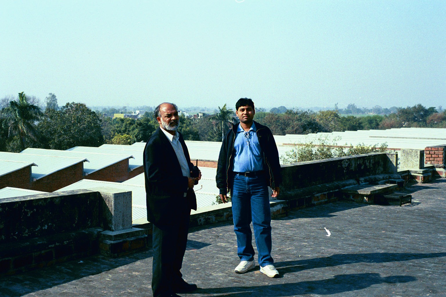 A picture of the principal investigator and site manager