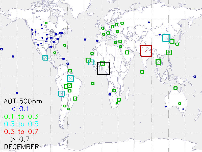 AERONET Climatology Maps Animation