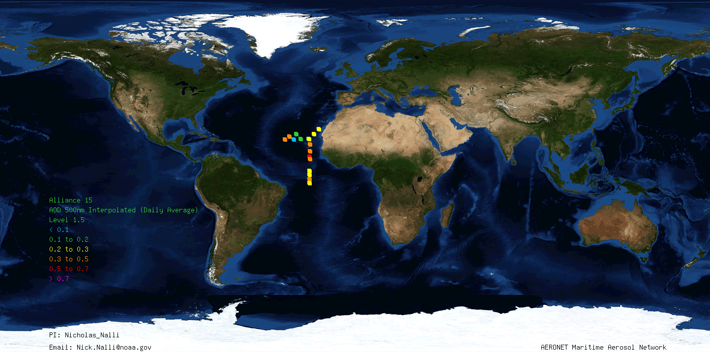 2015 NRV Alliance Cruise Data Map
