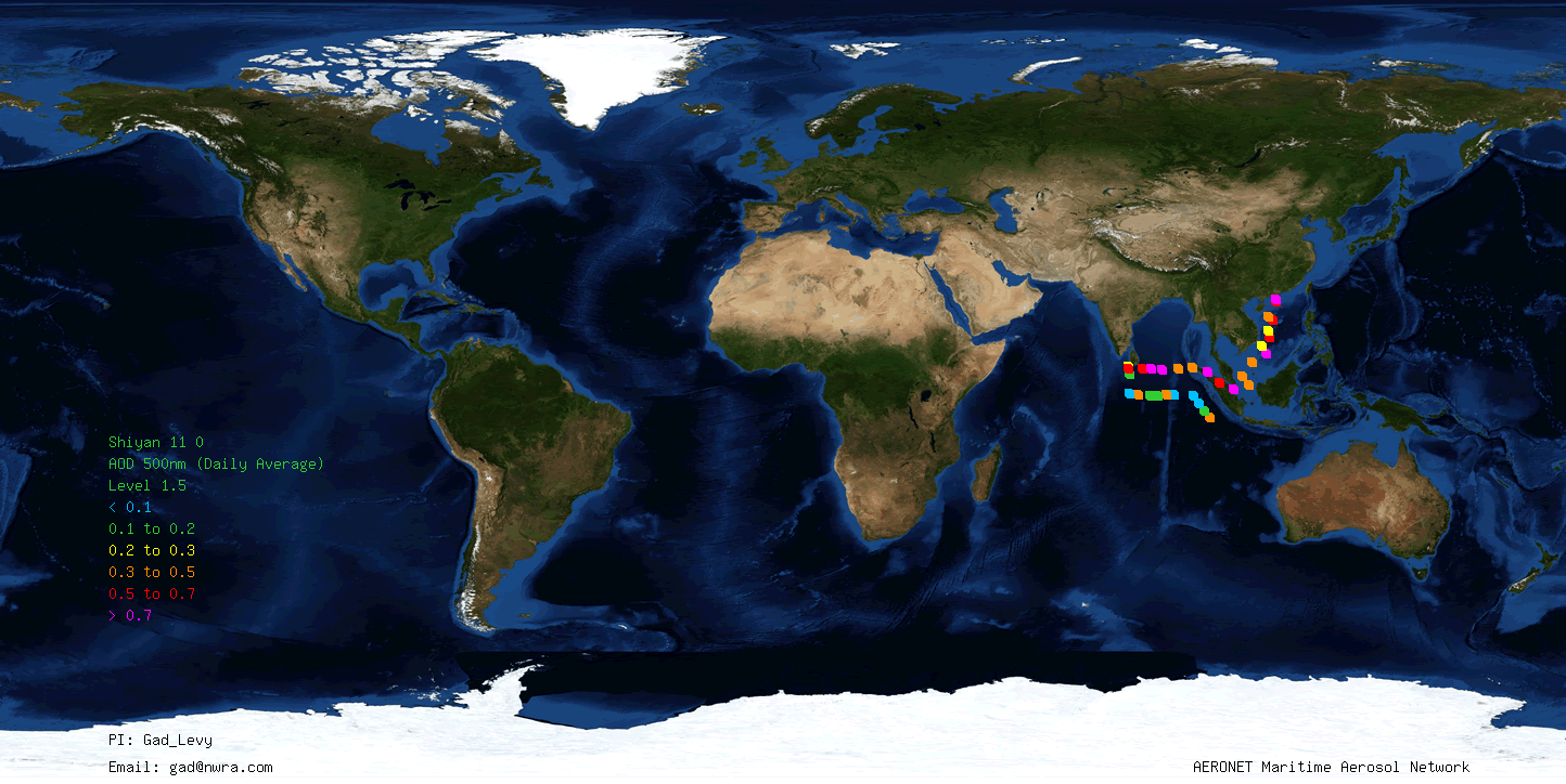 2011 RV Shiyan 1 Cruise Data Map