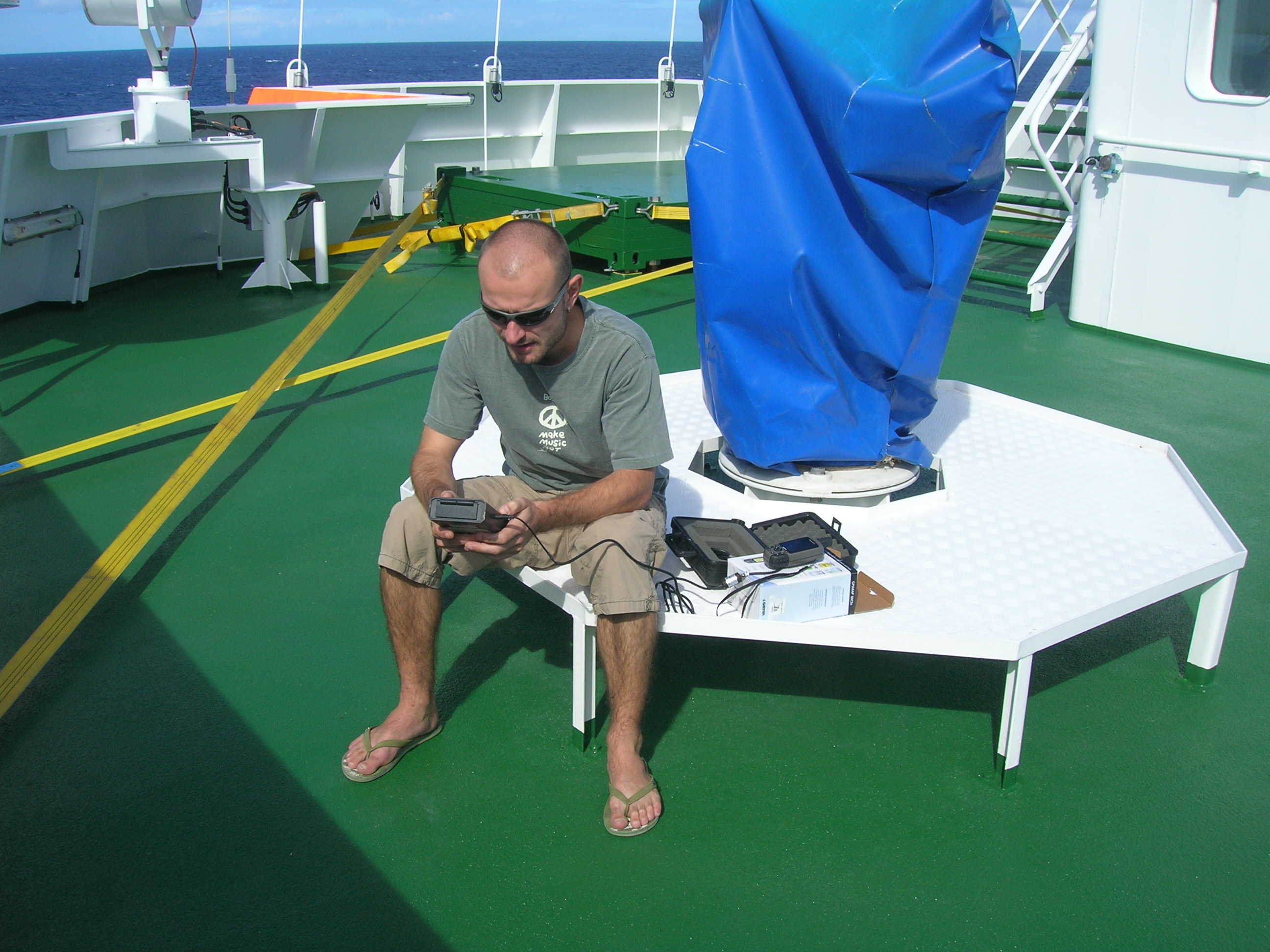 Measurements onboard by Dr. Christian Schlosser