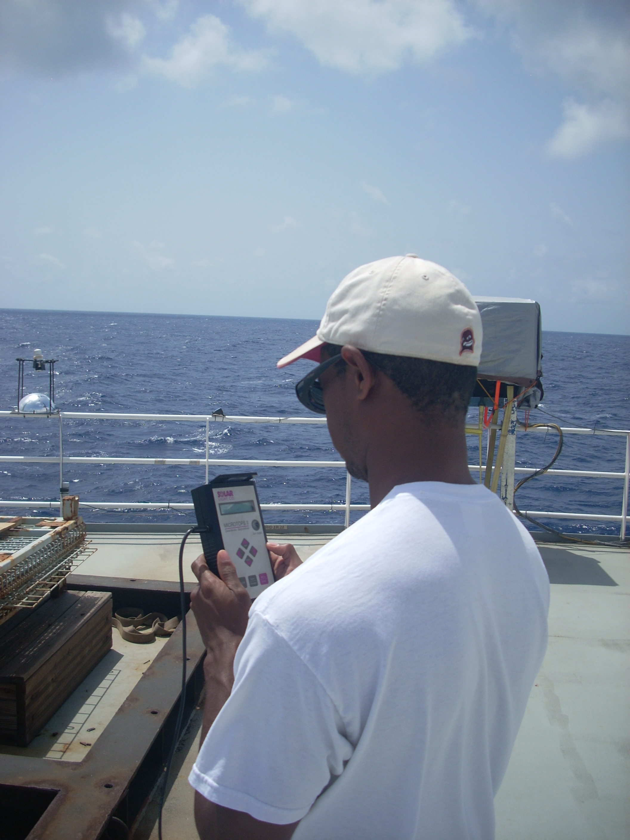 Measurements onboard: Mr. Justin Perry (Morehouse College)