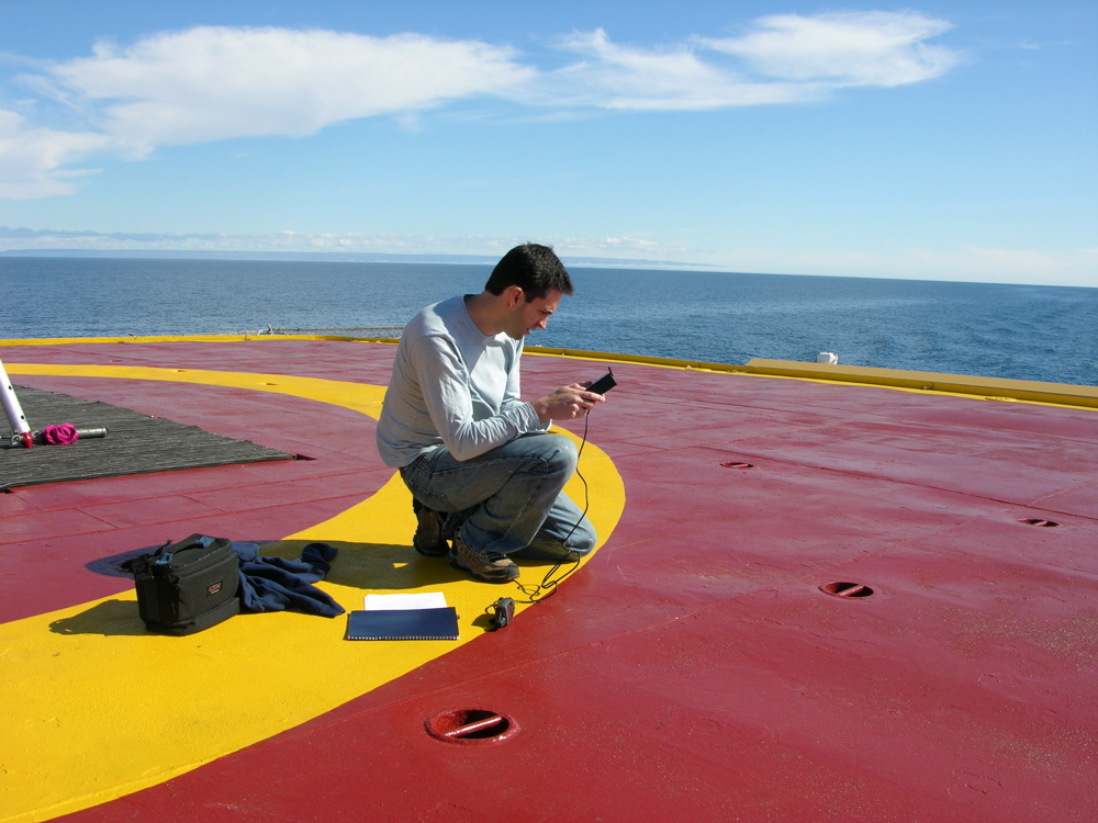 Measurements onboard: Luc Rainville 