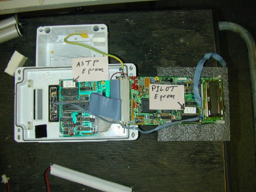Picture showing the ASTP and Pilot eproms