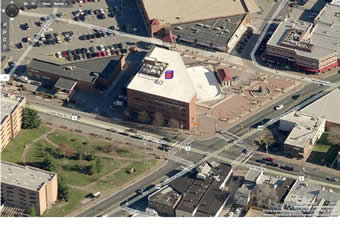 Aerial photo of site