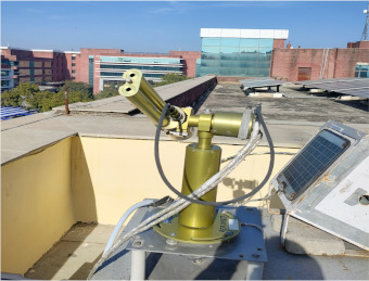 View of the sunphotometer.