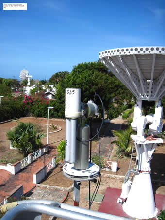 Cimel instrument in the park position of the CRPSM-Malindi site.