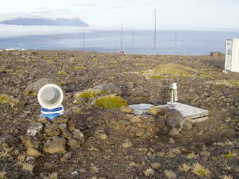 No vegetation in this part of the island. The sunphotometer is located close to the Air sampling station of Crozet Isl.