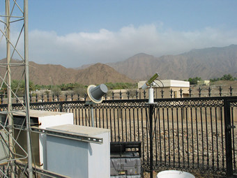 Cimel sunphotometer at Dhadnah site.