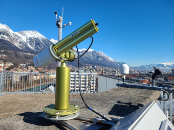 Sun photometer and its surrounding to the North-East