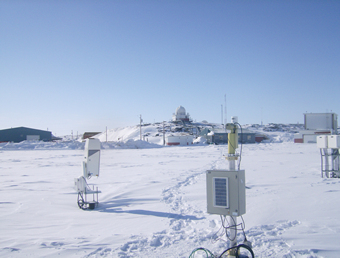Cimel installation at Upper Air Station Iqaluit.