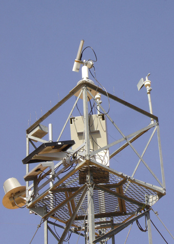 view of sunphotometer on platform.