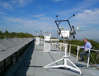 A view of the atmospheric measuring complex.
