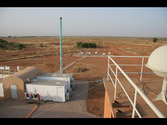 Photo showing the ARM/AMF equipment and surrounding area at Niamey, Niger.