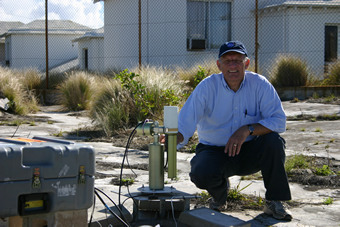 Photo of Site Manager Dave Kerr at the Prospect Hill site.