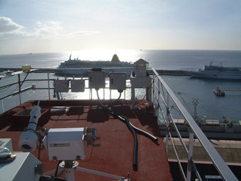 A view of Santa Cruz harbour from SCO.