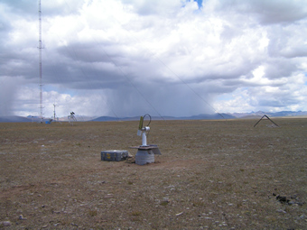 View of sunphotometer with WenWu Han.