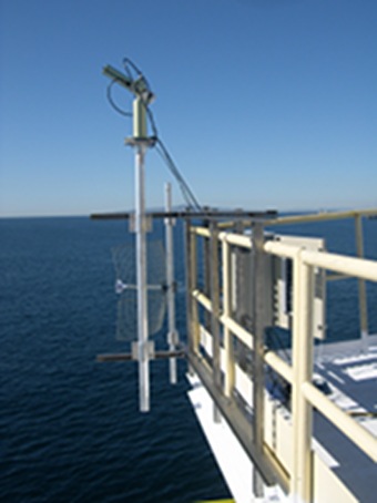 Side view of SeaPrism installation with Palos Verdes Peninsula in background