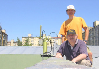 Raul D'Elia and Elian Wolfram at UTN Campus.