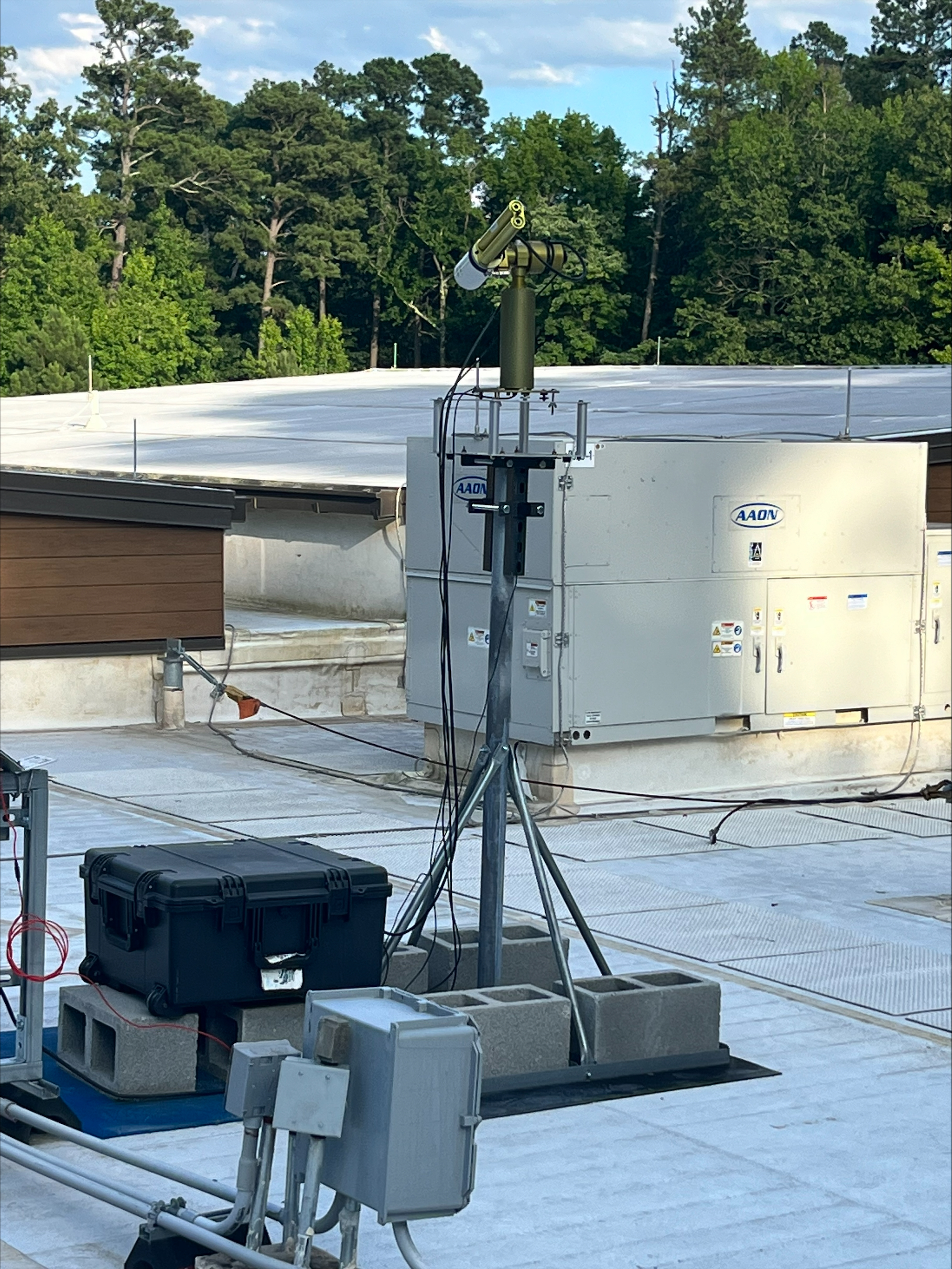 Another view of sunphotometer and control box.