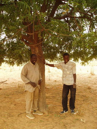 From the left, Dr Ousmane Manga Adamou (site manager) and Alfari Zakou (site operator)