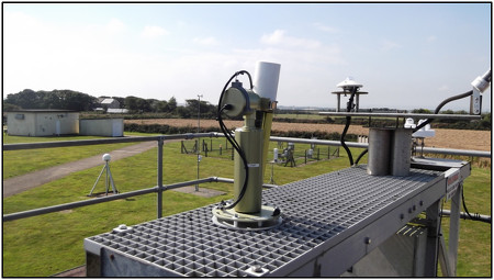 View of the sun photometer