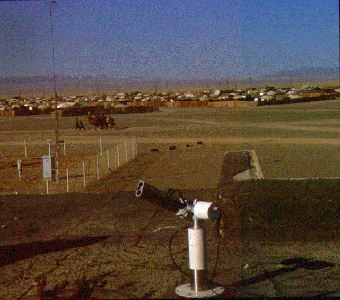 A view of the sunphotometer site in Mongolia.