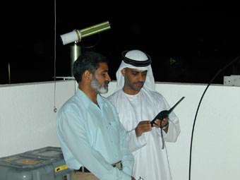 The site managers Muhammad Ramzan Khan (left) & Ibrahim Al Mandoos (right).