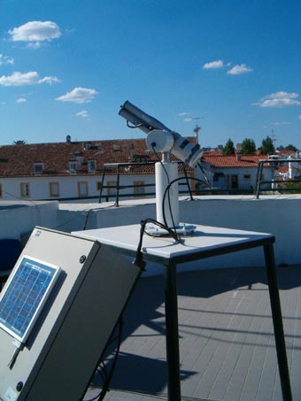 A close-up view of the instrument.