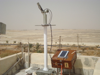A large view of the sunphotometer station to the North (the instrument is aiming at the noon