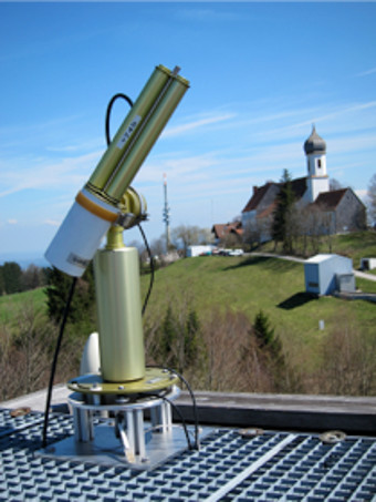 Cimel on radiation platform: View to east-north-east