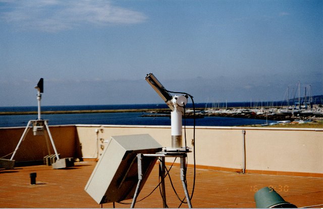 A view of the sun photometer instrument site looking to the south