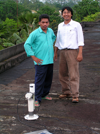 photo of Dr. Findy Renggono(right) and Winakno (left).