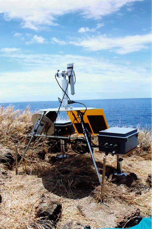 A view of the sun photometer instrument site 