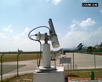 A view of the instrument at the airport.