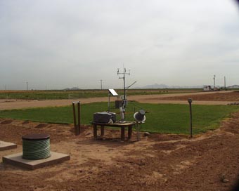 A view of the instrument site. 
