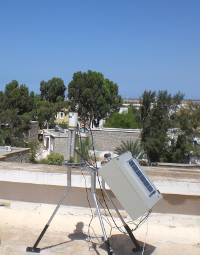 View of the sun photometer