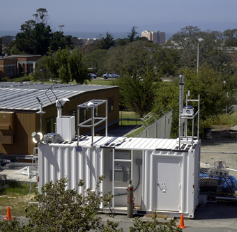 The MPL lidar and the AERONET instruments are installed at the Mobile Atmosphere, Aerosol and Radiation Characterization Observatory (MAARCO), a 20' standard shipping container outfitted as a mobile laboratory facility.