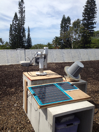 View of the sun photometer.