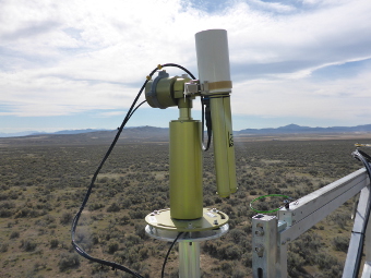 view of the sun photometer.