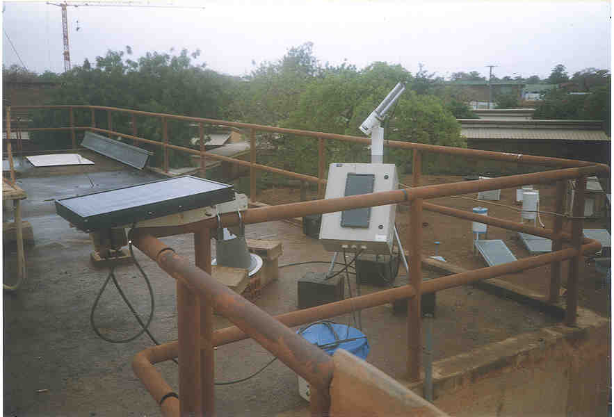 A view of the platform sunphotometer site in Ouagadougou, Burkina Faso