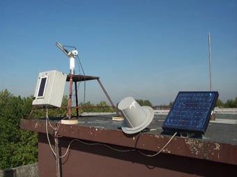 A view of the sun photometer site in Palaiseau, France